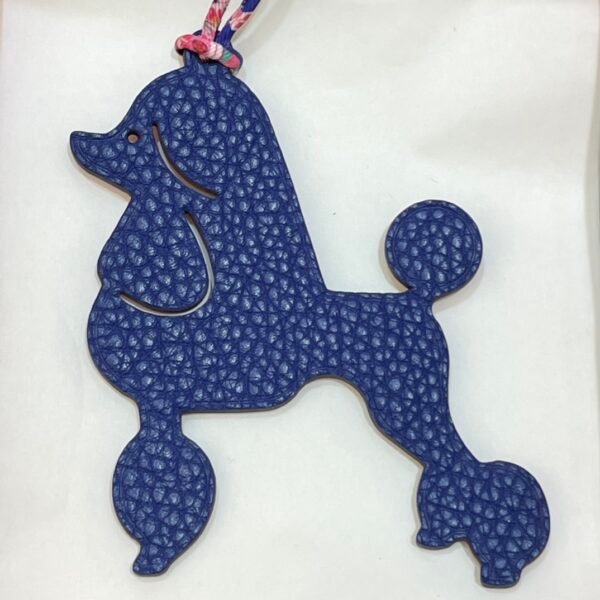 USA New York 187 Factory Poodle Charm Rouge Casaque Epsom / Blue Azteque Togo