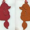 Full Handmade 187 Factory Epsom Rouge Casaque / Togo Orange Poodle Charm