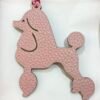 New 187 Factory Poodle Charm Etoupe Epsom Leather / Rose Sakura Togo Leather