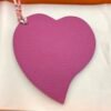 Handmade 187 Factory Rose Purple Epsom / Rose Eglantine Togo Leather Heart Charm