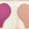 Handmade 187 Factory Rose Purple Epsom / Rose Eglantine Togo Leather Heart Charm