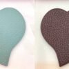New Arrival 187 Factory Bag Charms Blue Atoll Epsom / Dark Coffee Togo Heart Charms