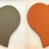 187 Factory Heart Charm Price Epsom Leather Etoupe / Togo Leather Orange