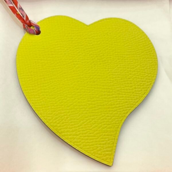 Full Handmade 187 Factory Heart Charm Lime Epsom Leather / Rouge De Coeur Togo Leather