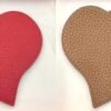 187 Factory Heart Charm Epsom Leather Rouge De Coeur / Gold Togo Leather Bag Charm