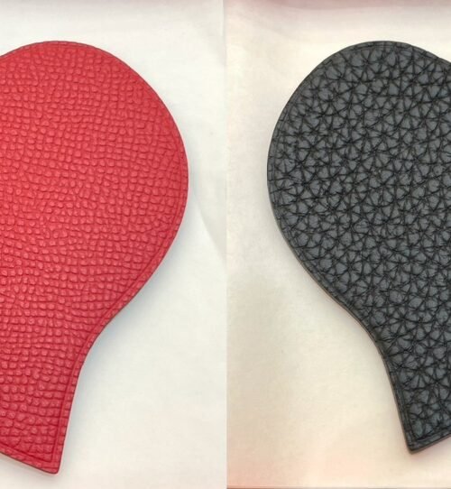UAE Dubai 187 Factory Heart Charm Epsom Rouge De Coeur / Togo Leather Black