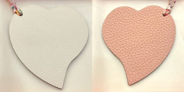 Canada Toronto 187 Factory Heart Charm Craie Epsom Leather / Rose Eglantine Togo Leather