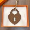 Canada Toronto 187 Factory Love Lock Charm Violet Epsom Leather / Gold Togo Leather