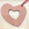Australia Canberra 187 Factory Hollow Heart Charm Rose Eglantine Togo / Rose Puple Epsom Leather