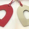 187 Factory Charm Images Hollow Heart Charm Togo Rouge Casaque / Epsom Craie