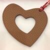 New Arrival 187 Factory Gold Togo Leather / Rouge Casaque Epsom Hollow Heart Charm