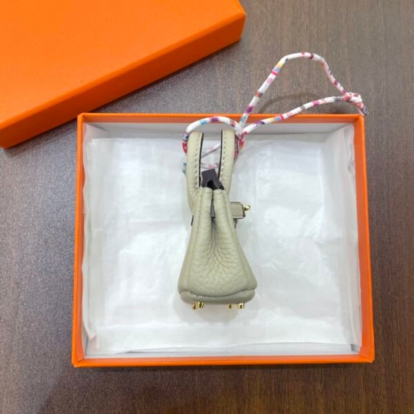 New Arrival 187 Factory Birkin Charm Craie Togo Leather Gold Hardware 6*5*3CM