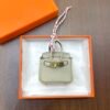 New Arrival 187 Factory Birkin Charm Craie Togo Leather Gold Hardware 6*5*3CM