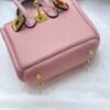 Lovely Birkin Bag Charm Rose Sakura Togo Leather 6*5*3CM
