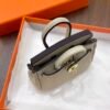 187 Factory Bag Charm Craie Togo Leather Birkin Charm 7.5*6*3.5CM