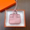 Australia Sydney Rose Sakura Togo Leather Birkin Bag Charm 7.5*6*3.5CM