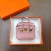 Australia Sydney Rose Sakura Togo Leather Birkin Bag Charm 7.5*6*3.5CM