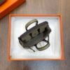 New Arrival 187 Factory Birkin Bag Charm Togo Leather Gris Tourterelle 7.5*6*3.5CM