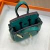 New Arrival 187 Factory Birkin Bag Charm Malachite Togo Leather 6*5*3CM
