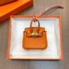 187 Factory Charm Price Togo Leather Orange Birkin Bag Charm 6*5*3CM