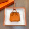 187 Factory Charm Price Togo Leather Orange Birkin Bag Charm 6*5*3CM