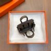 Handmade 187 Factory Charm CC18 Etoupe Togo Leather Birkin Bag Charm 6*5*3CM