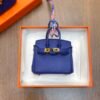 187 Factory Bag Charm Price 7T Blue Electric Togo Leather Birkin Bag Charm 7.5*6*3.5CM