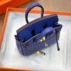 187 Factory Bag Charm Price 7T Blue Electric Togo Leather Birkin Bag Charm 7.5*6*3.5CM