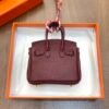 New Arrival 187 Factory CC55 Rouge H Togo Leather Birkin Bag Charm 7.5*6*3.5CM