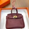 New Arrival 187 Factory CC55 Rouge H Togo Leather Birkin Bag Charm 7.5*6*3.5CM