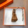 USA Washionton 187 Factory CC37 Gold Togo Leather Birkin Bag Charm 6*5*3CM