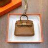 New 187 Factory Birkin Bag Charm Images CC37 Gold Togo Leather 7.5*6*3.5CM