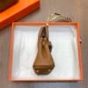 New 187 Factory Birkin Bag Charm Images CC37 Gold Togo Leather 7.5*6*3.5CM