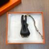 Handmade 187 Factory CC89 Noir Togo Leather Birkin Bag Charm 6*5*3CM