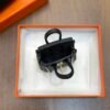 Handmade 187 Factory CC89 Noir Togo Leather Birkin Bag Charm 6*5*3CM