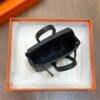 UK London 187 Factory Birkin Bag Charm Togo Leather CC89 Noir Gold Hardware