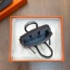 Australia Canberra 187 Factory Togo Leather Birkin Bag Charm J7 Blue Lin Gold Hardware 7.5*6*3.5CM