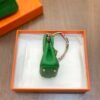 USA Washington 187 Factory Birkin Bag Charm Togo Leather 1K Vert Bambou 6*5*3CM