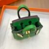 USA Washington 187 Factory Birkin Bag Charm Togo Leather 1K Vert Bambou 6*5*3CM