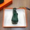 UAE Dubai 187 Factory Birkin Bag Charm Togo Leather Vert Cypres 7.5*6*3.5CM