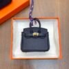 187 Factory Charm Price Dark Blue Togo Leather Birkin Bag Charm 7.5*6*3.5CM