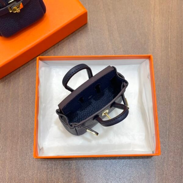 187 Factory Charm Price Dark Blue Togo Leather Birkin Bag Charm 7.5*6*3.5CM