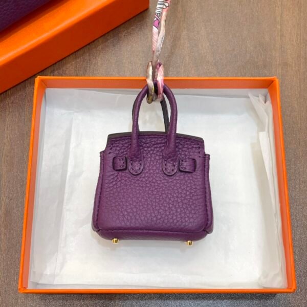 187 Factory Charm P9 Anemone Togo Leather Birkin Bag Charm 6*5*3CM