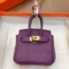 187 Factory Charm P9 Anemone Togo Leather Birkin Bag Charm 6*5*3CM