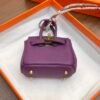 187 Factory Charm P9 Anemone Togo Leather Birkin Bag Charm 6*5*3CM