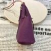 UK London 187 Factory Picotin Bag Charm Togo Leather P9 Anemone Silver Hardware
