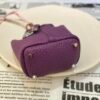 UK London 187 Factory Picotin Bag Charm Togo Leather P9 Anemone Silver Hardware