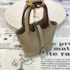 Canada Toronto 187 Factory Picotin Bag Charm Togo Leather CK81 Gris Tourterelle Silver Hardware