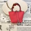 Australia Sydney 187 Factory Rose Lipstick Togo Leather Picotin Bag Charm Silver Hardware