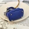 Handmade 187 Factory Picotin Bag Charm Togo Leather 7T Blue Electric Silver Hardware